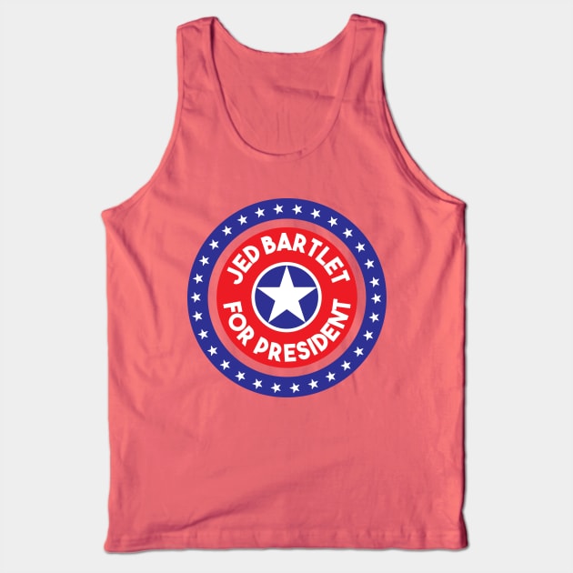 Re-Elect Jed Bartlet For America - Ring of Stars Tank Top by PsychicCat